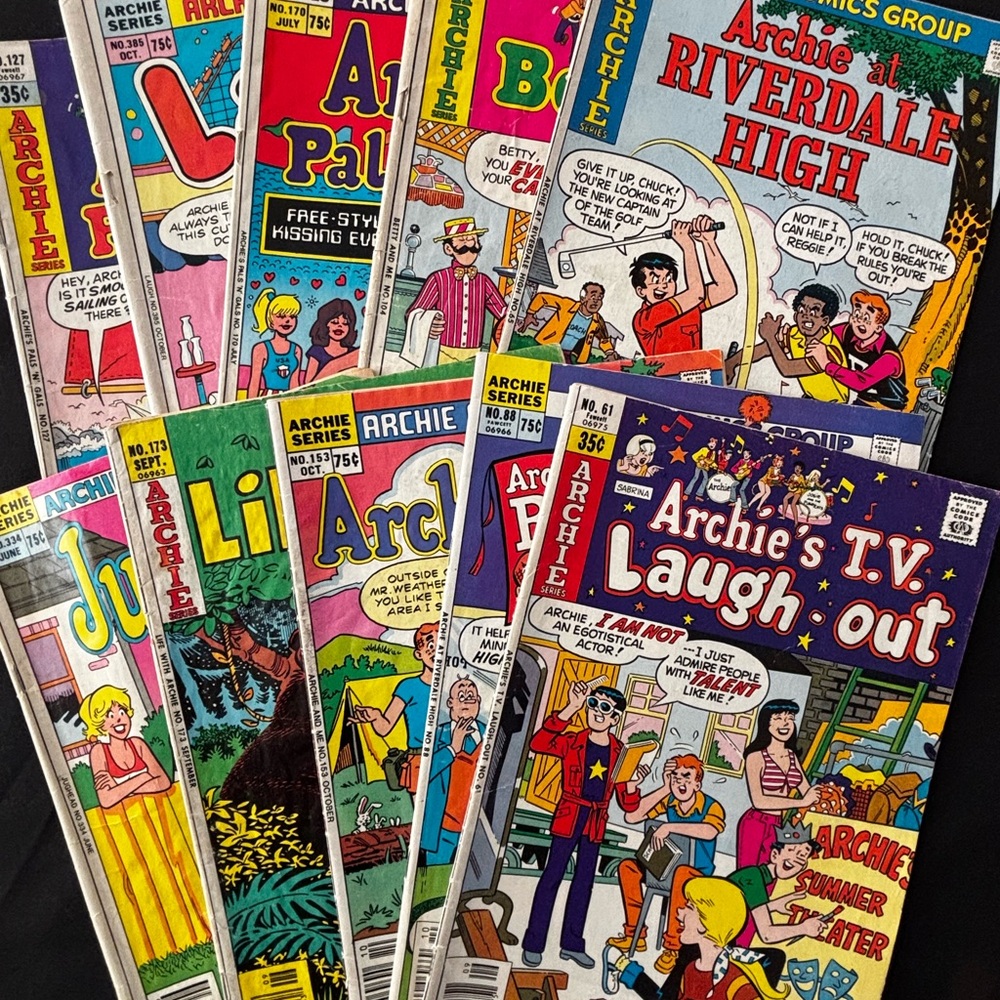 VINTAGE 10pcs Bundle of 70s-80s Archie Comic Magazines